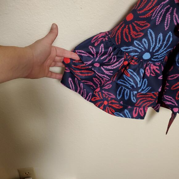 NWT LIKELY Floral Coquette Mini Party Cocktail Ruffle Sundress Dress Sz 6 - Picture 5 of 11